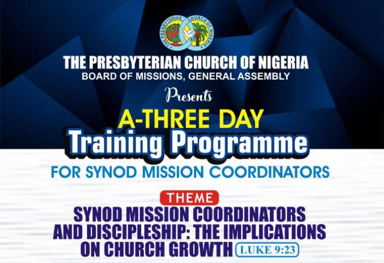 A 3-Day Traininig Programme For Synod Mission Coordinators